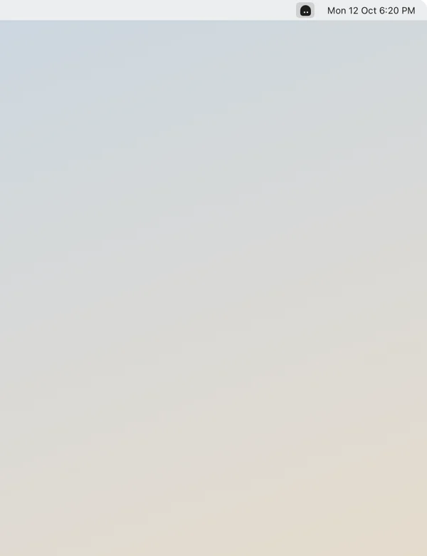 The Mac menu bar with the Pudds icon